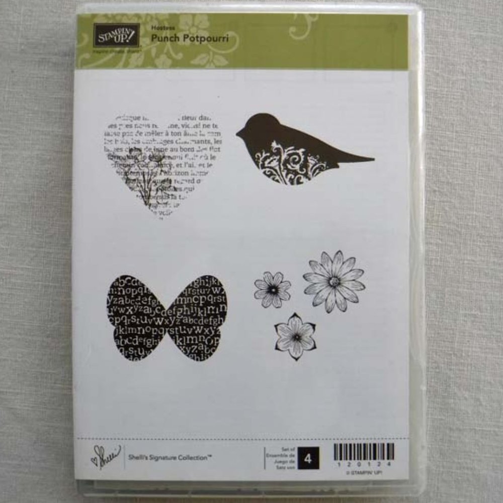 Stampin' Up! Punch Potpourri Cling Stamp Set - New